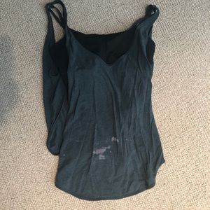 Lululemon tank top with built in bra; size 4